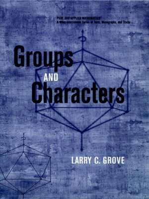 cover image of Groups and Characters